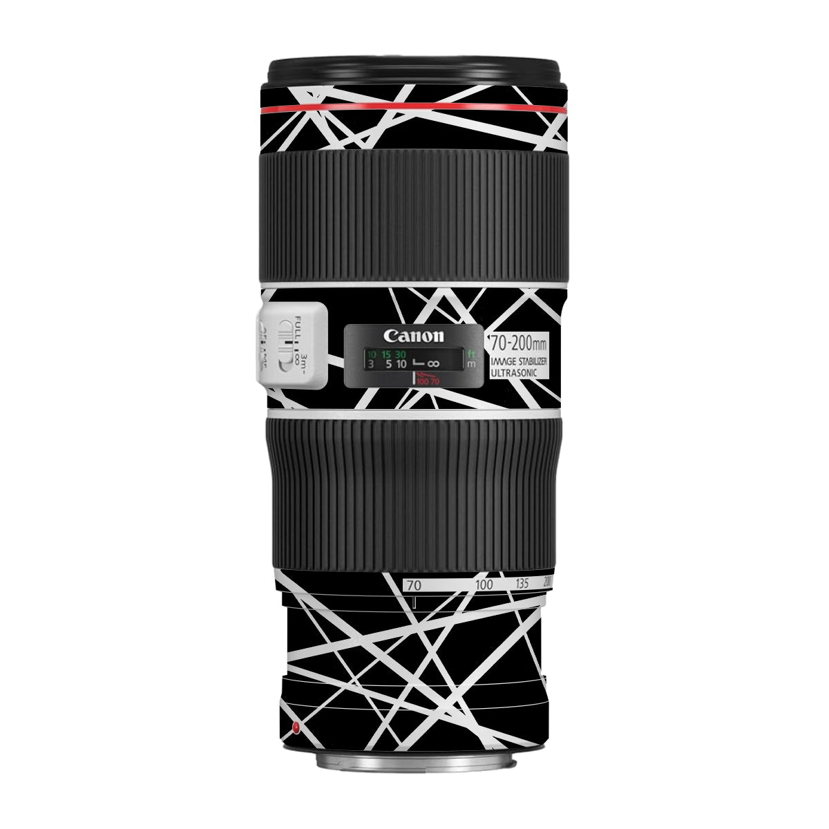 Mono Grid Canon EF 70-200 F/4L IS II USM Camera Lens Skin