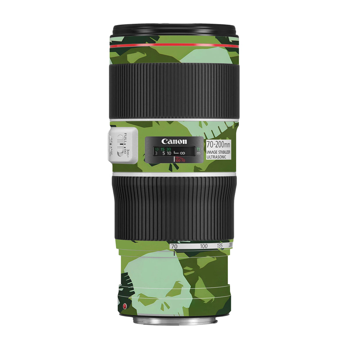 Tropic Camo Canon EF 70-200 F/4L IS II USM Camera Lens Skin