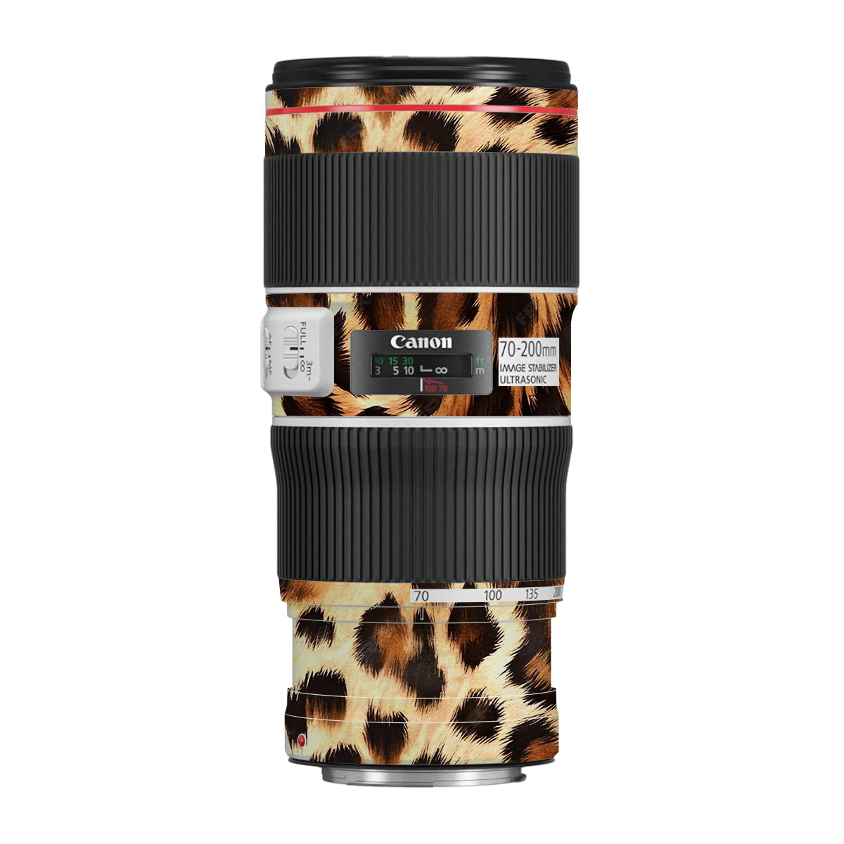 Classic Leopard Spots Canon EF 70-200 F/4L IS II USM Camera Lens Skin