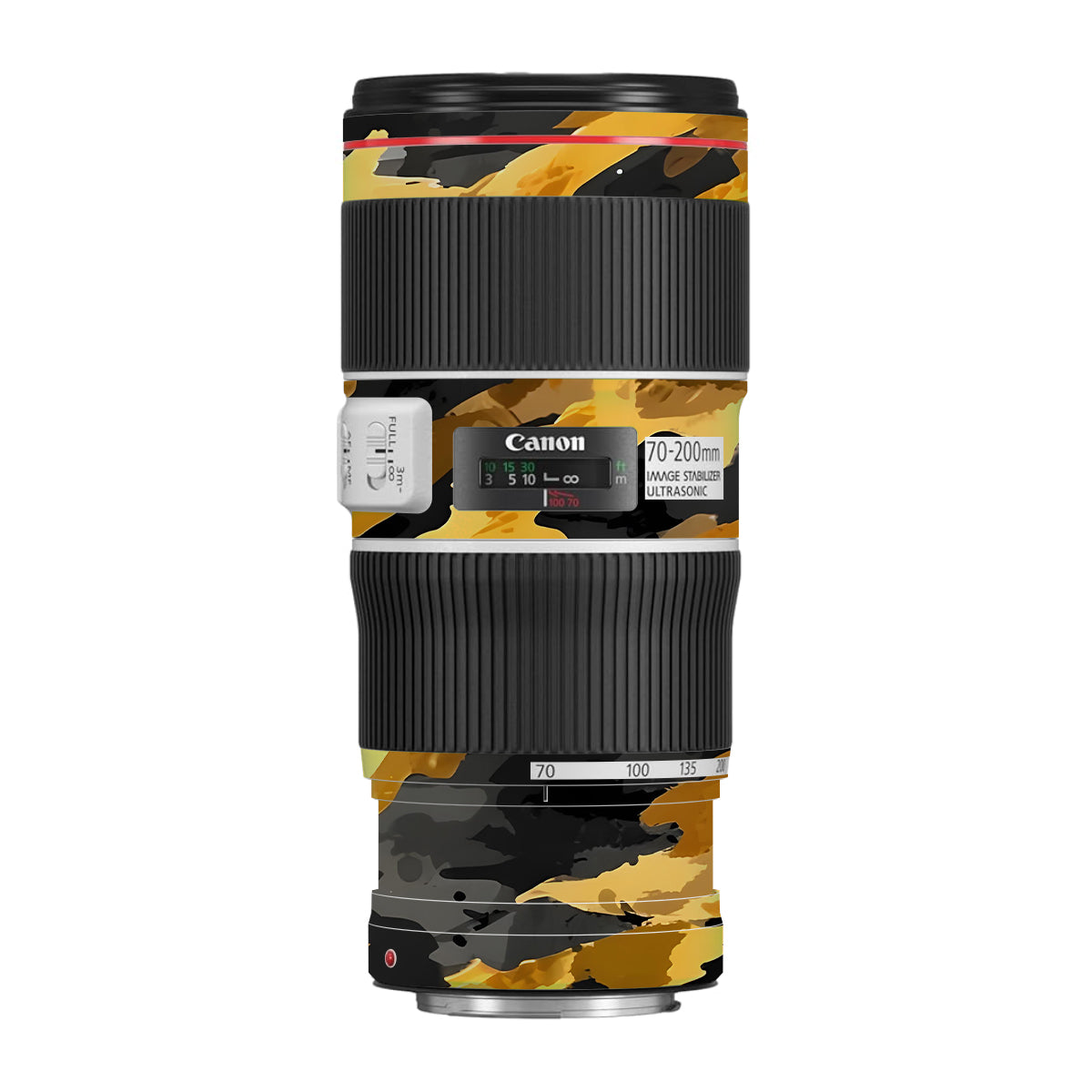 Camo Tiger Blend Canon EF 70-200 F/4L IS II USM Camera Lens Skin