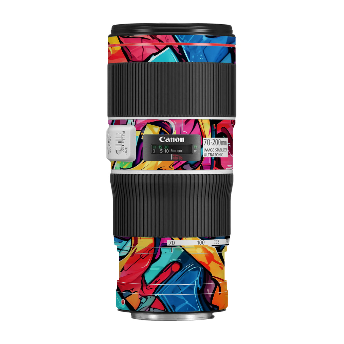 Urban Graffiti Explosion Canon EF 70-200 F/4L IS II USM Camera Lens Skin