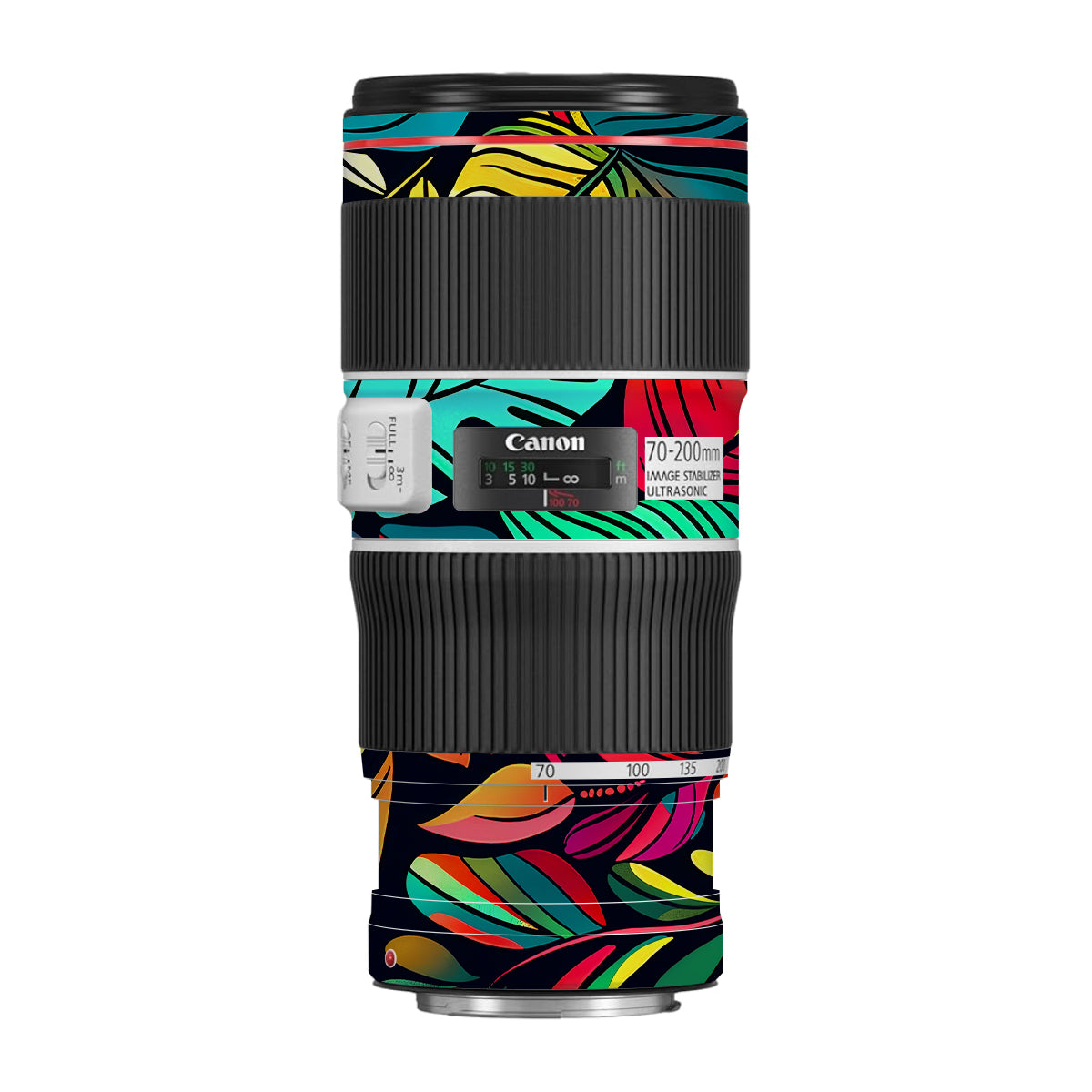 Tropical Jungle Leaves Canon EF 70-200 F/4L IS II USM Camera Lens Skin