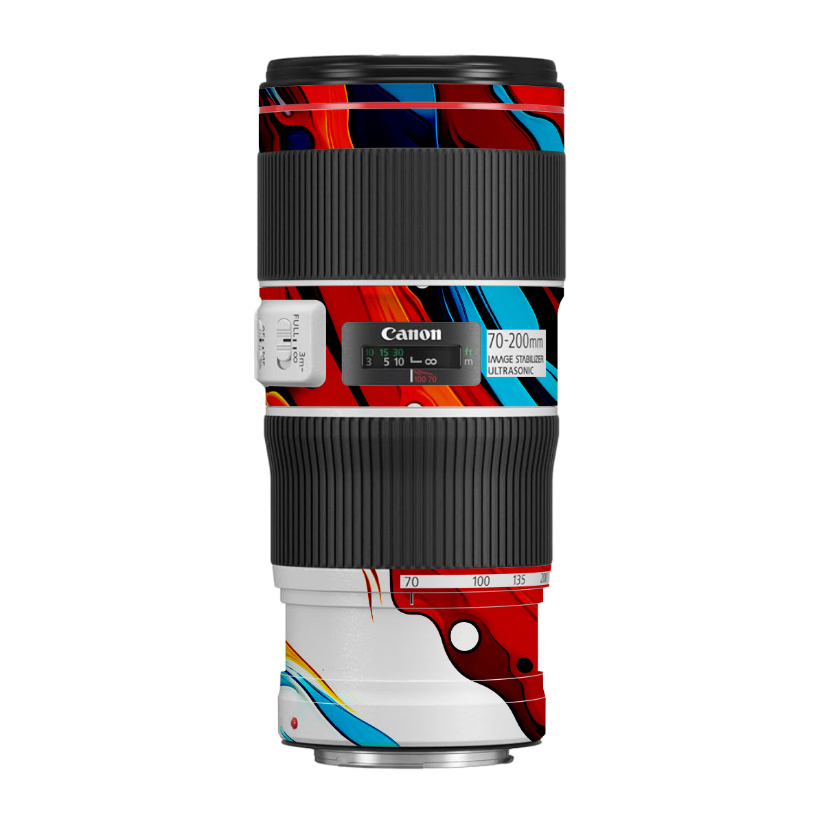 Fire & Ice Flow Canon EF 70-200 F/4L IS II USM Camera Lens Skin