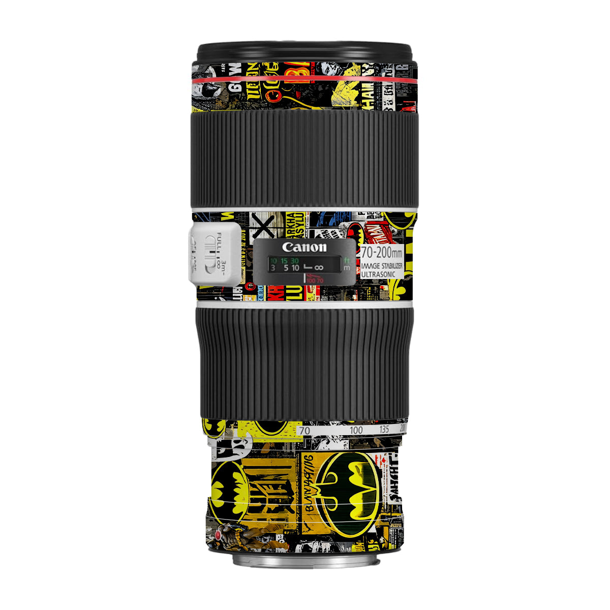 Batman Collage Canon EF 70-200 F/4L IS II USM Camera Lens Skin