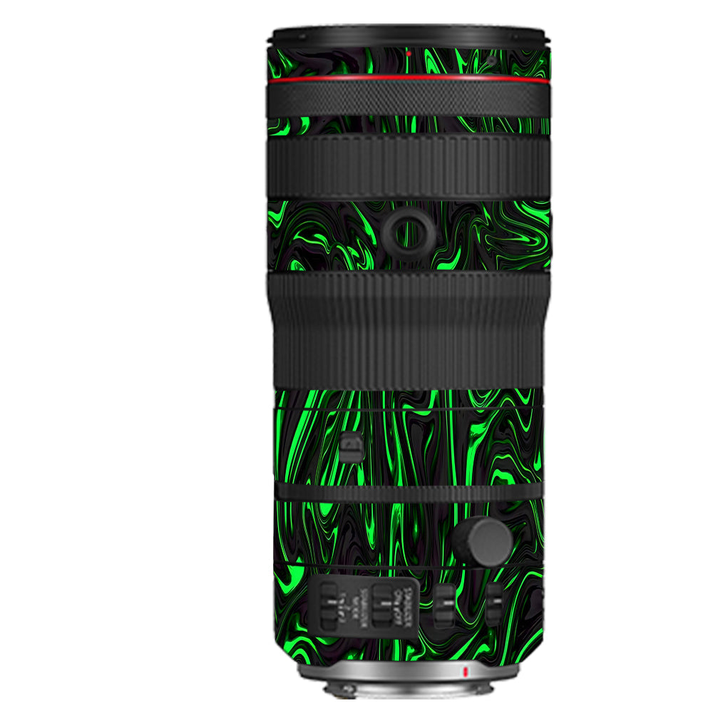 Green Liquid Pattern Canon RF 70–200mm f/2.8 L IS USM Camera Lens Skin