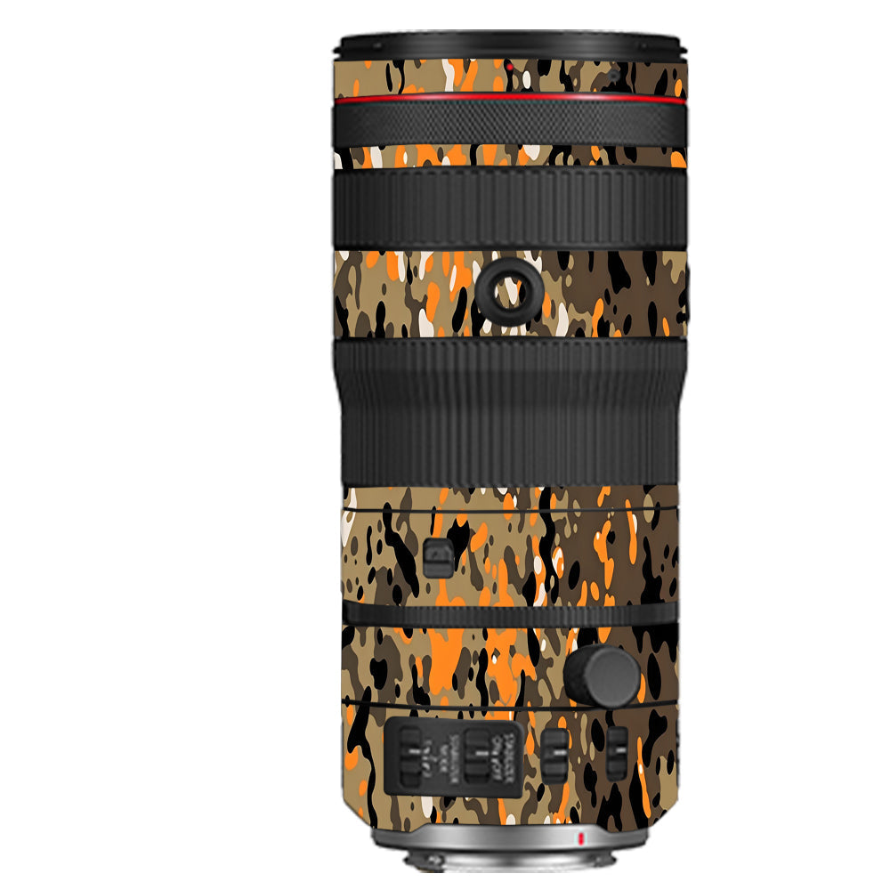 Orange Brown Spot Canon 70-200mm Camera Lens Skin