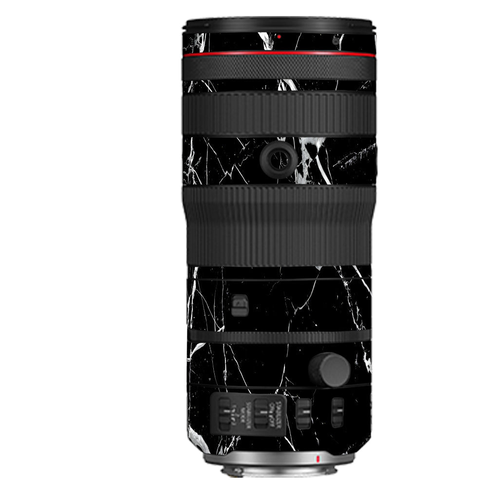 White Veins on Black Canon RF 70–200mm f/2.8 L IS USM Camera Lens Skin