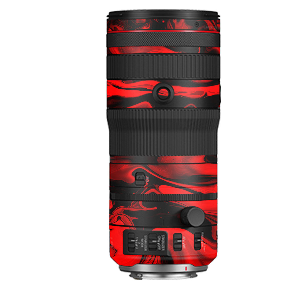Red Lava Flow Canon RF 70–200mm f/2.8 L IS USM Camera Lens Skin