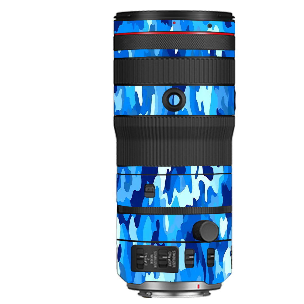 Arctic Blue Camo Pattern Canon RF 70–200mm f/2.8 L IS USM Camera Lens Skin