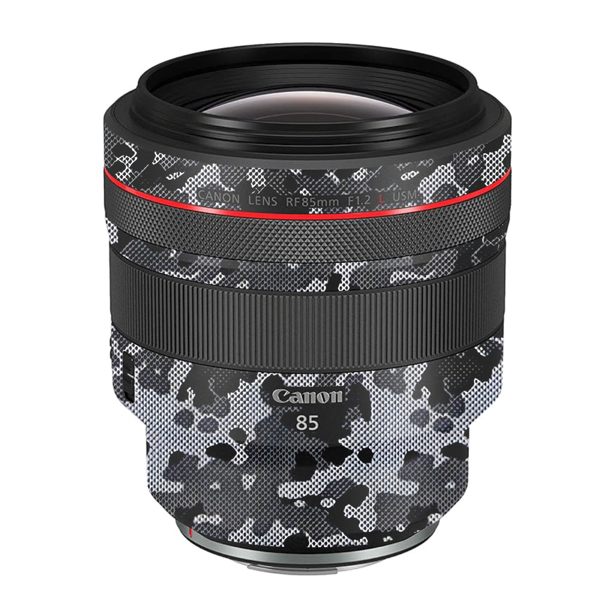 Stealth Grey Camo Canon RF 85mm F/1.2L USM Camera Lens Skin
