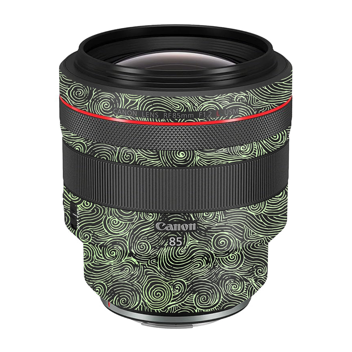 Green Spirals Canon RF 85mm F/1.2L USM Camera Lens Skin