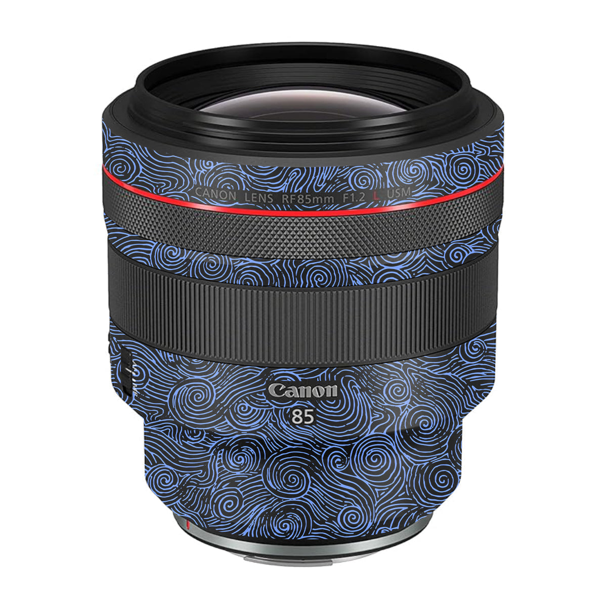 Blue Spirals Canon RF 85mm F/1.2L USM Camera Lens Skin