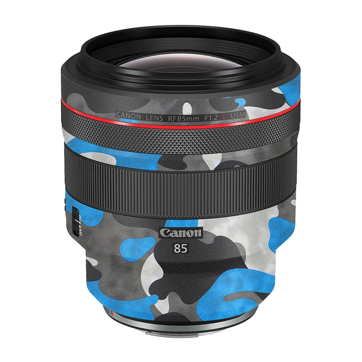 Blue Grey Camo Canon RF 85mm F/1.2L USM Camera Lens Skin