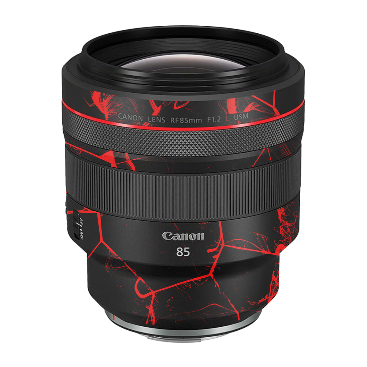 Red Neural Grid Canon RF 85mm F/1.2L USM Camera Lens Skin
