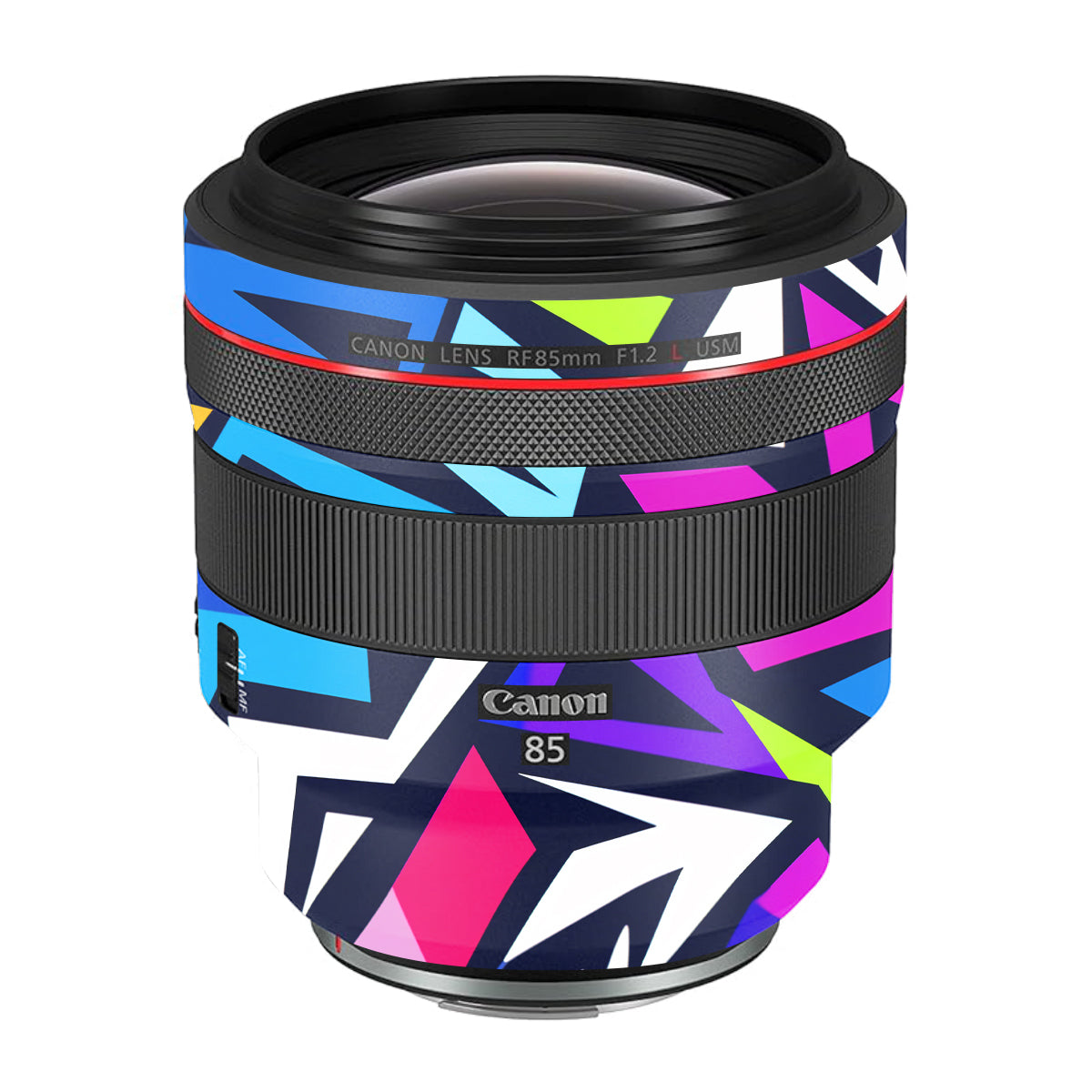 Bold Geometric Pop Canon RF 85mm F/1.2L USM Camera Lens Skin