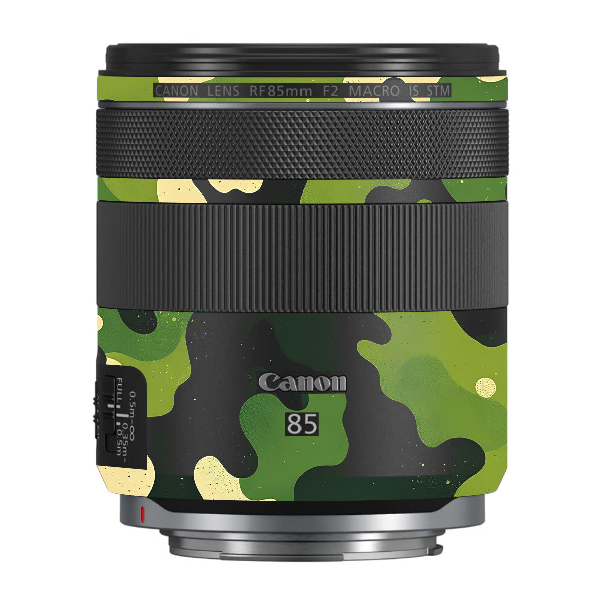 Camouflage Pattern Canon RF 85mm F/2 Macro IS STM Camera Lens Skin