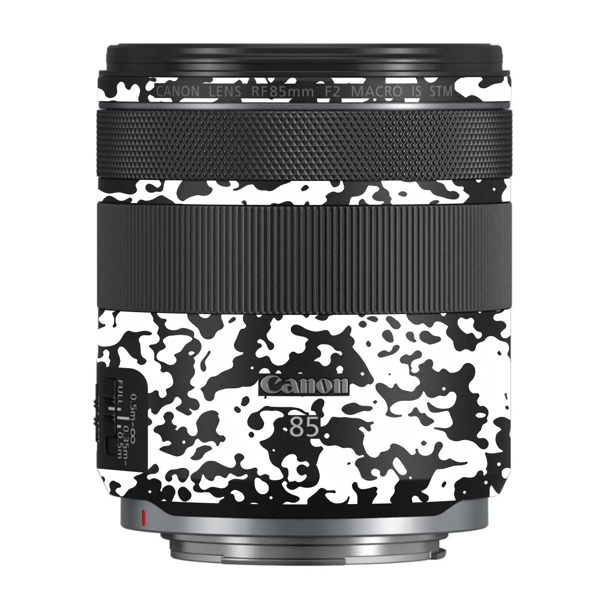 Snow Camo Canon RF 85mm F/2 Macro IS STM Camera Lens Skin