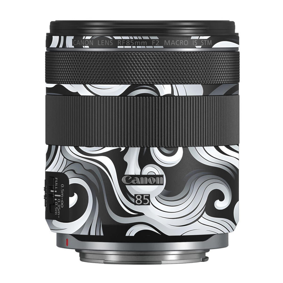 Smoke Swirl Canon RF 85mm F/2 Macro IS STM Camera Lens Skin