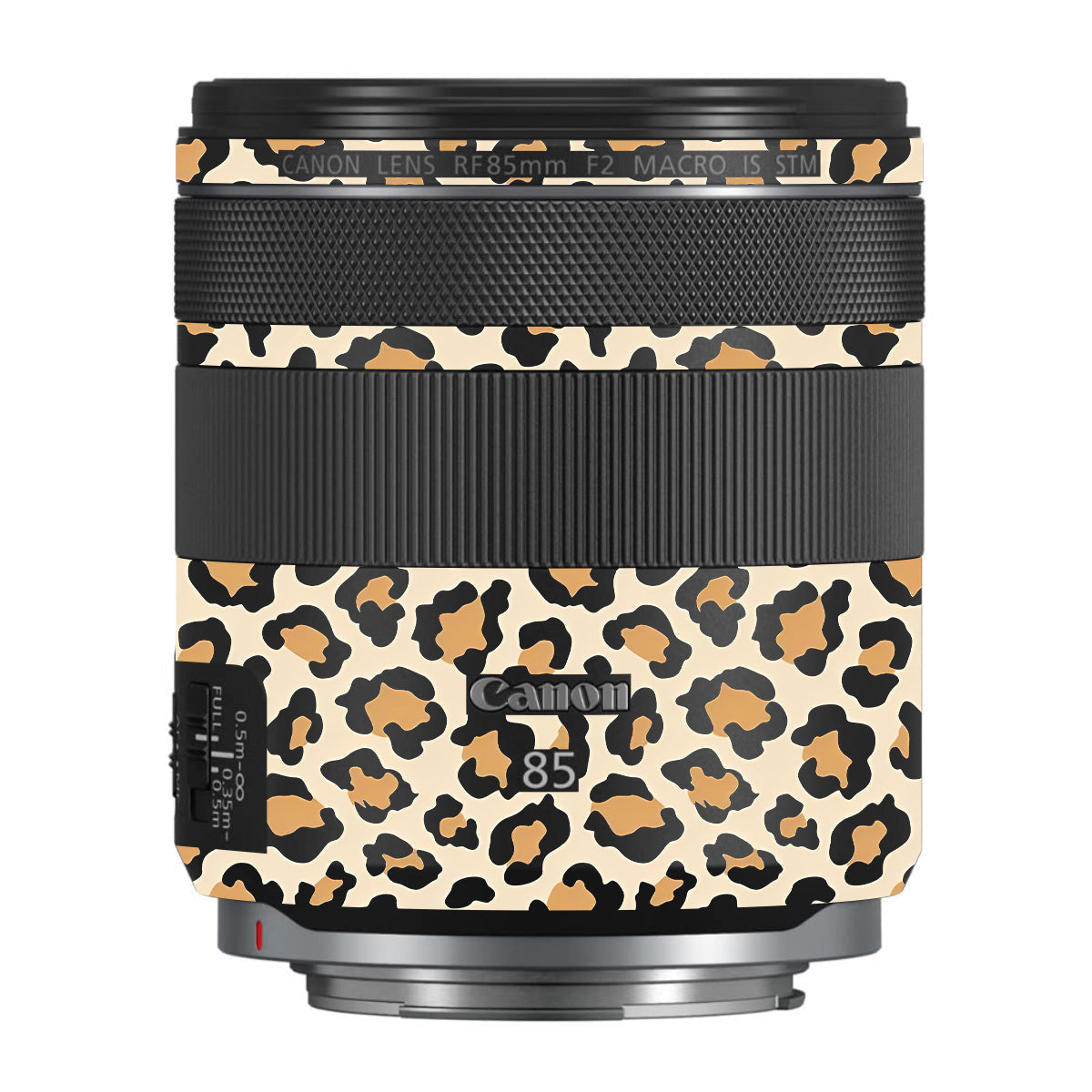Sandy Leopard Spots Canon RF 85mm F/2 Macro IS STM Camera Lens Skin
