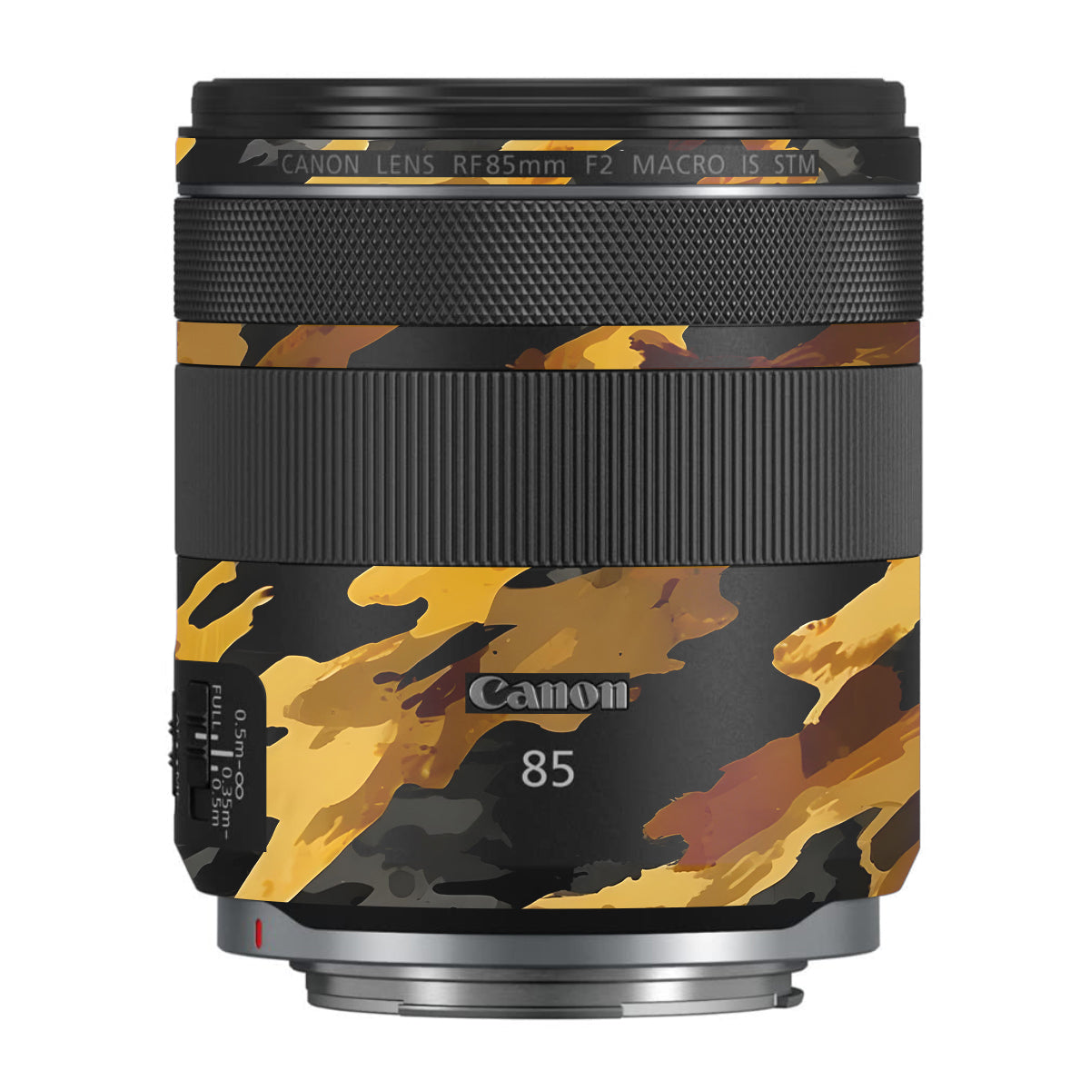 Camo Tiger Blend Canon RF 85mm F/2 Macro IS STM Camera Lens Skin