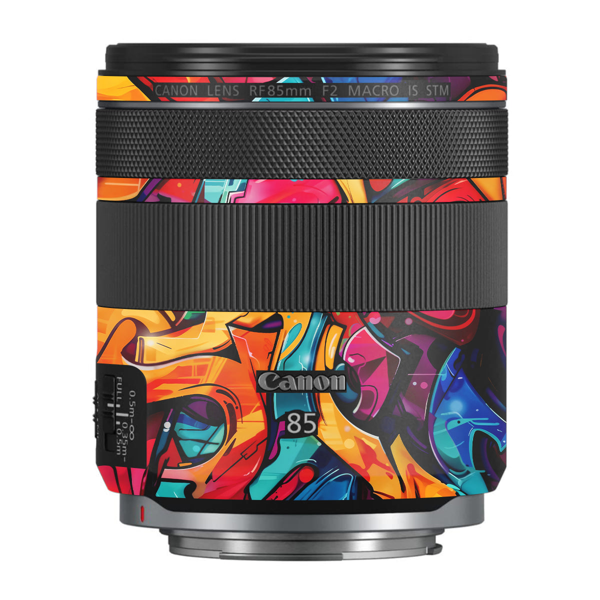 Urban Graffiti Explosion Canon RF 85mm F/2 Macro IS STM Camera Lens Skin