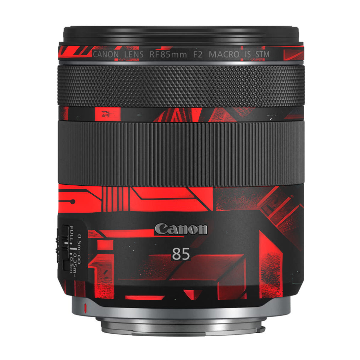 Cyber Maze Circuit Canon RF 85mm F/2 Macro IS STM Camera Lens Skin