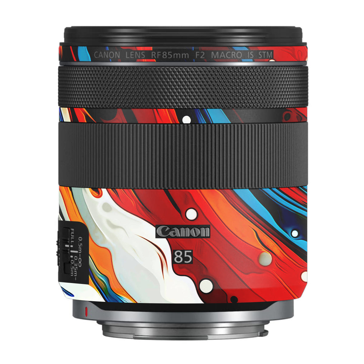 Fire & Ice Flow Canon RF 85mm F/2 Macro IS STM Camera Lens Skin