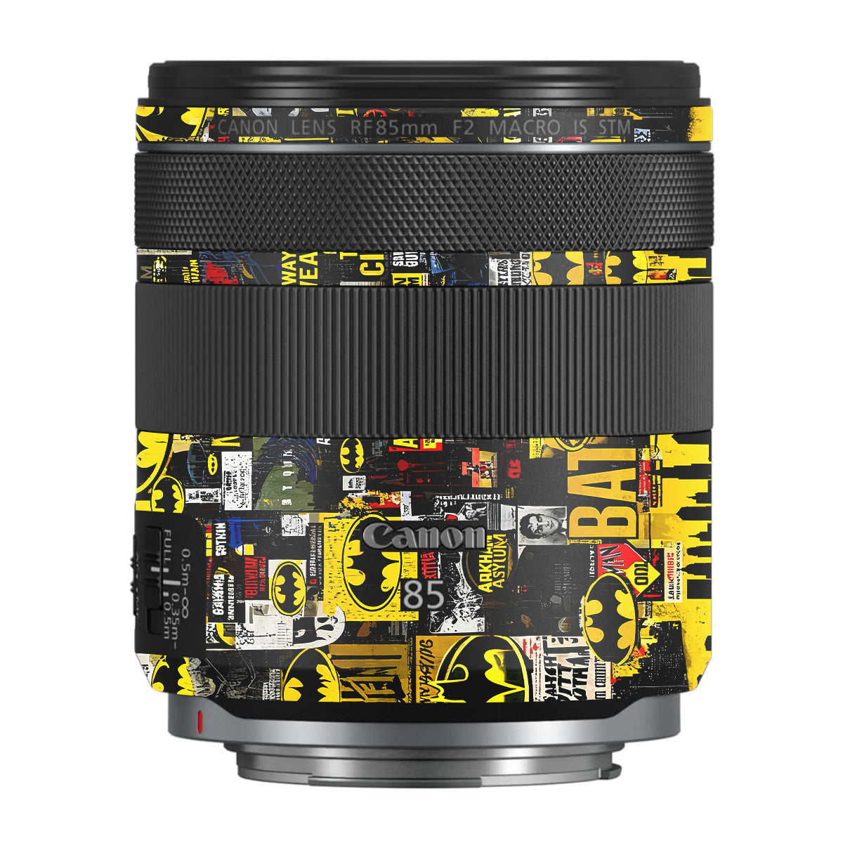 Batman Collage Canon RF 85mm F/2 Macro IS STM Camera Lens Skin
