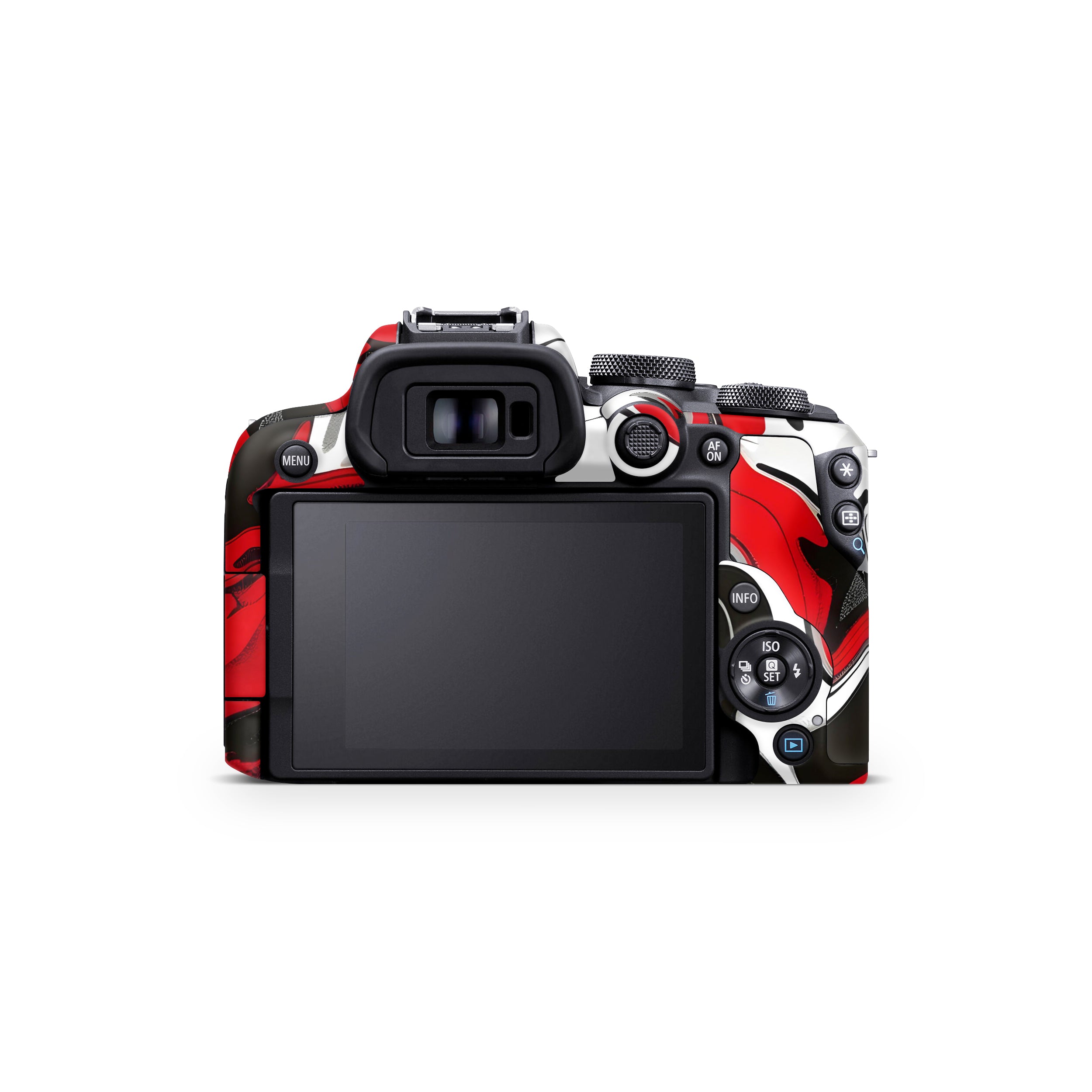 Scarlet and White Motion Canon EOS R10 Camera Skin