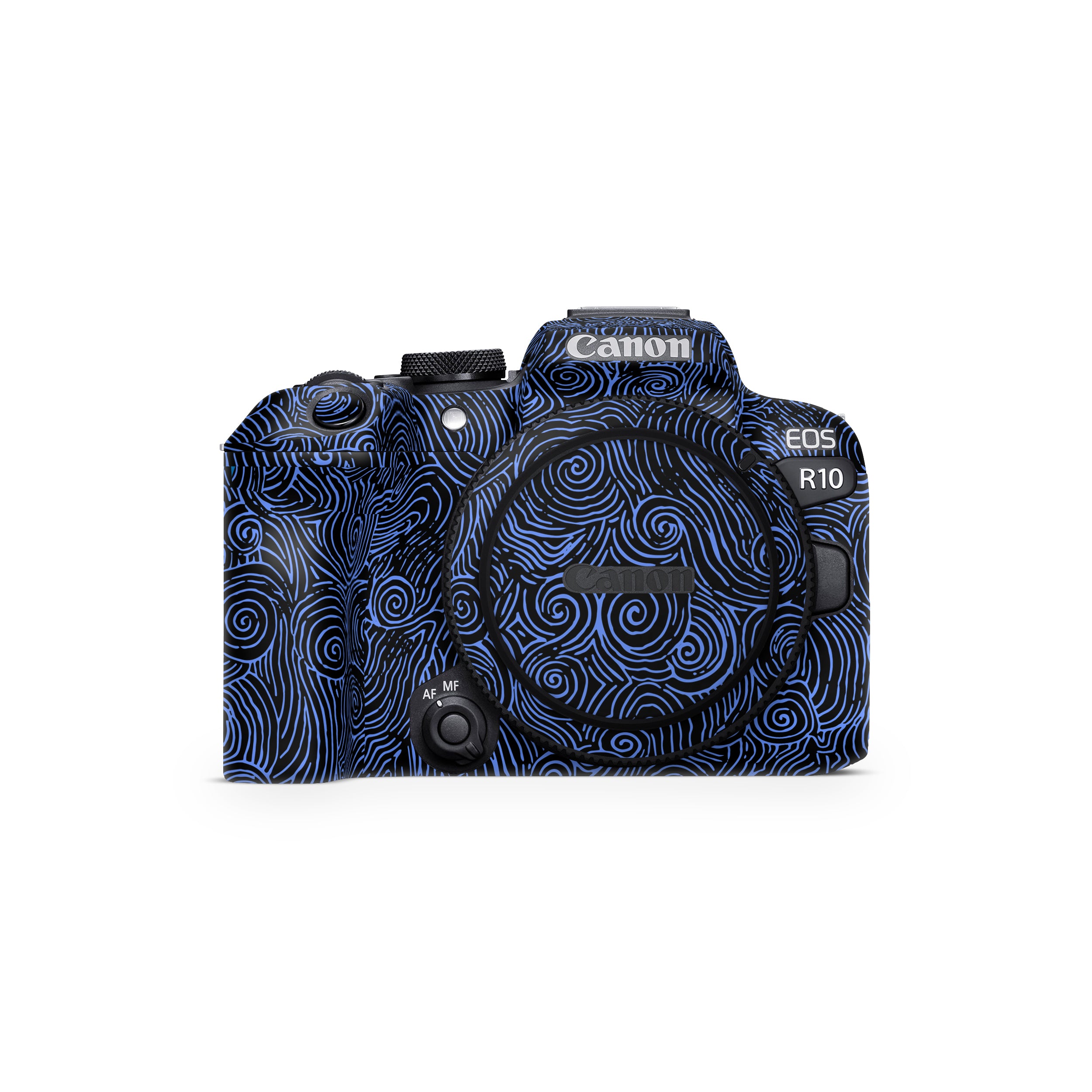 Blue Spirals Canon EOS R10 Camera Skin