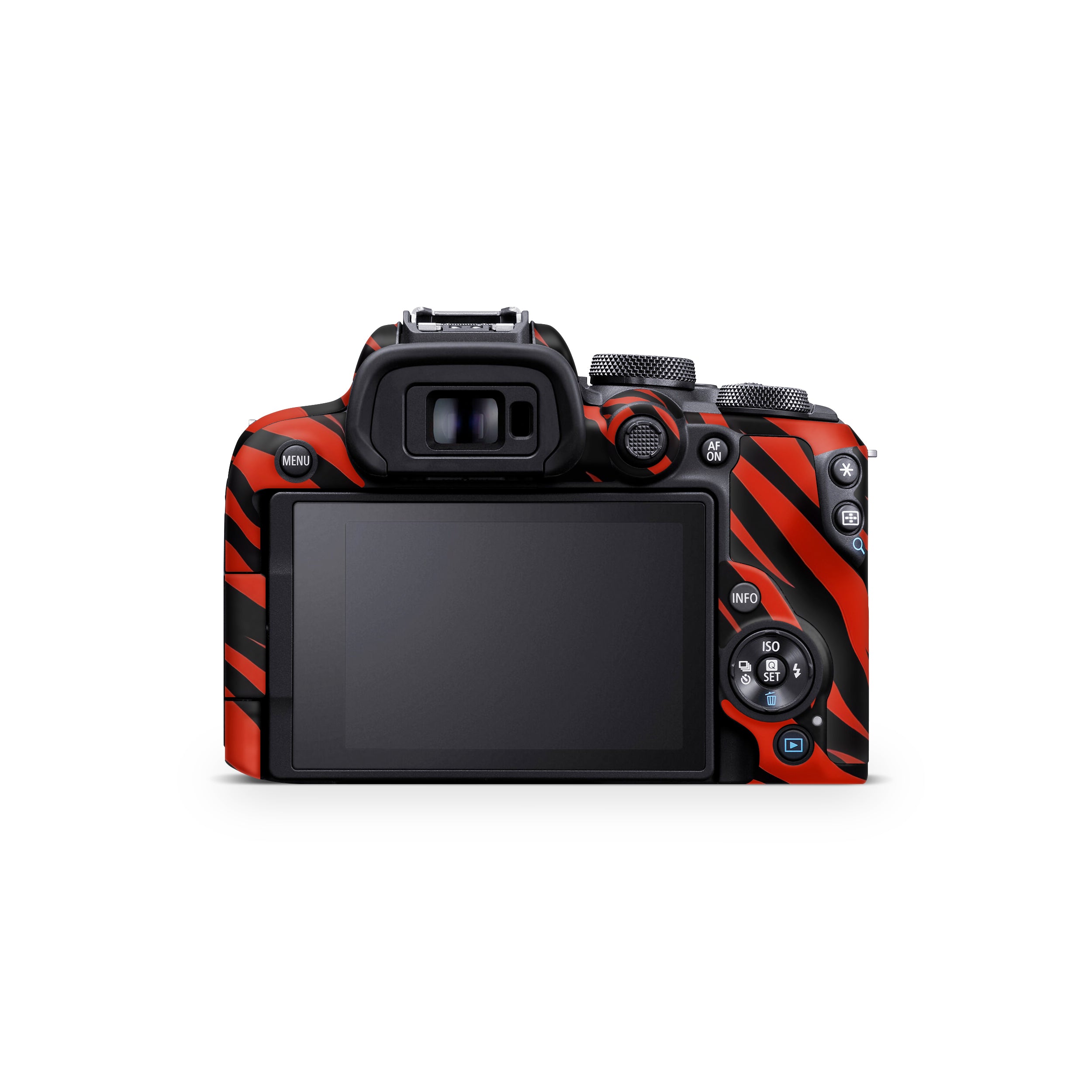 Red and Black Stripes Canon EOS R10 Camera Skin