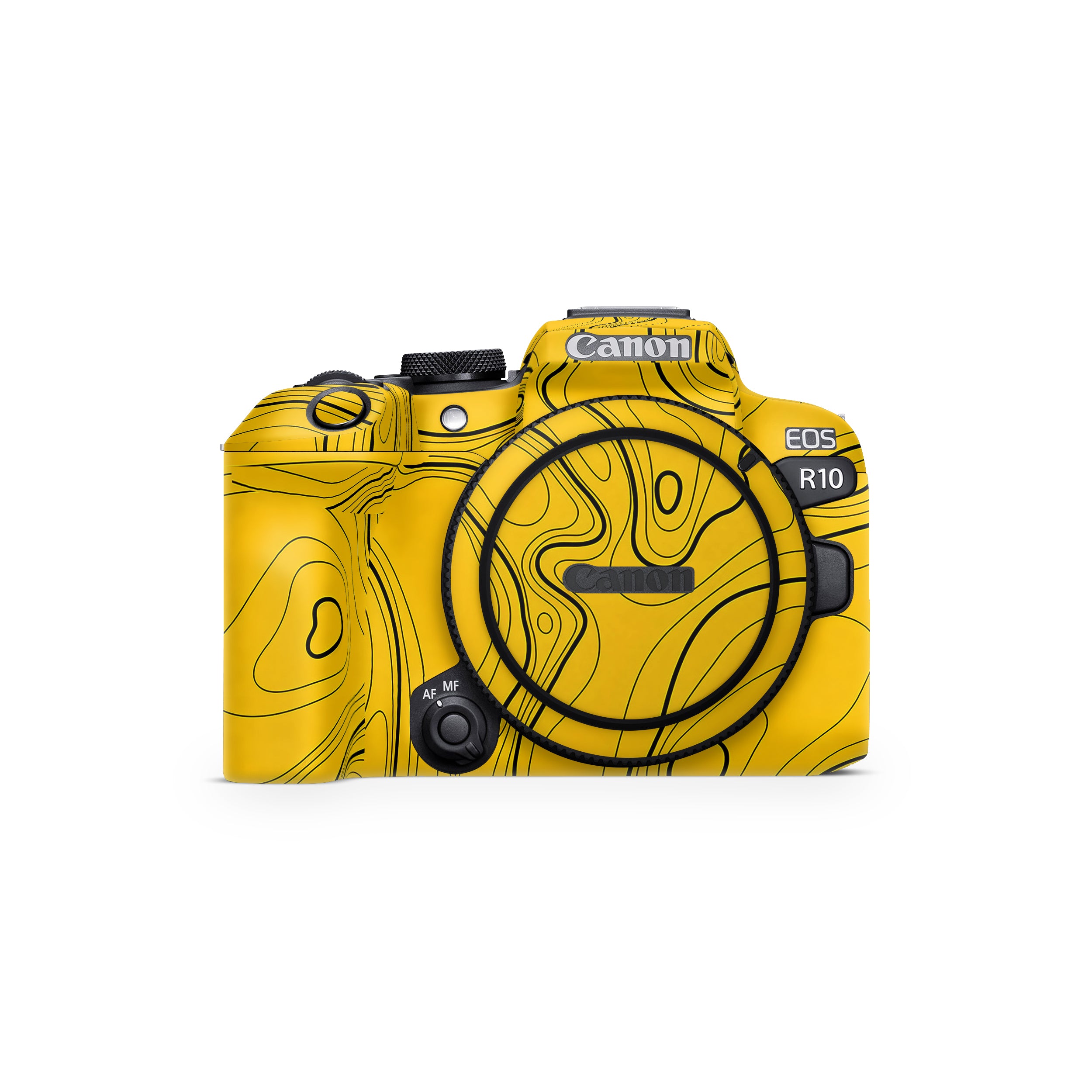 Topographic Map Pattern Canon EOS R10 Camera Skin