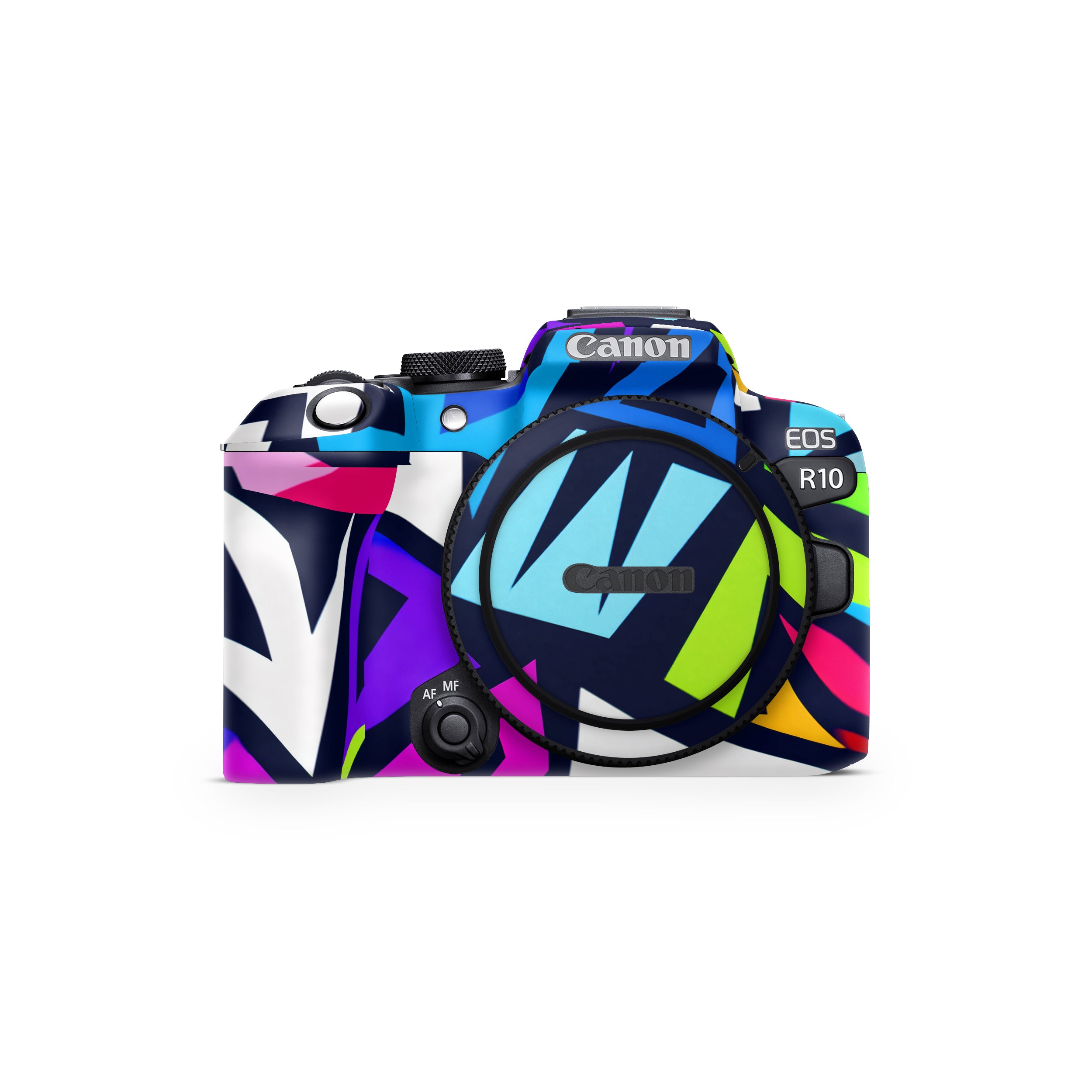 Bold Geometric Pop Canon EOS R10 Camera Skin