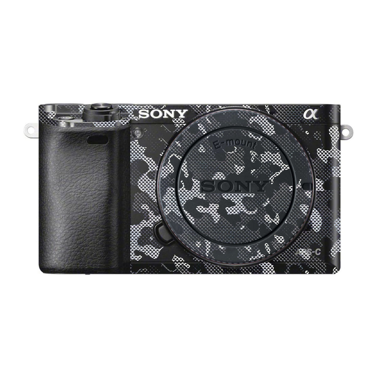 Stealth Grey Camo Sony A6000 Camera Skins