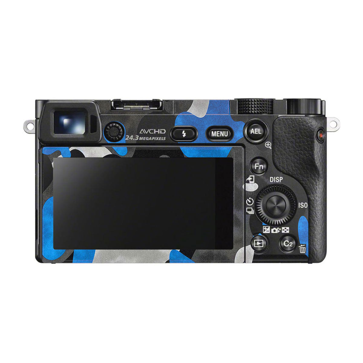 Blue Grey Camo Sony A6000 Camera Skins