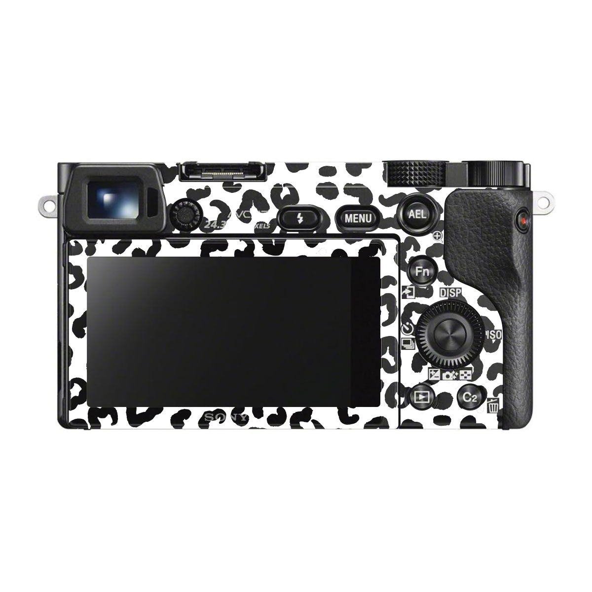 White Leopard Sony A6000 Camera Skins