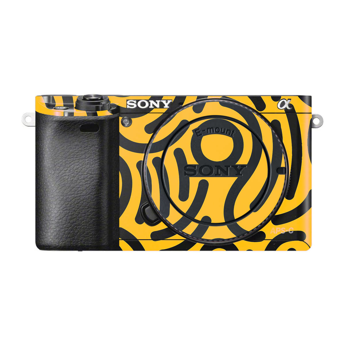Minimal Yellow Wave Sony A6000 Camera Skins