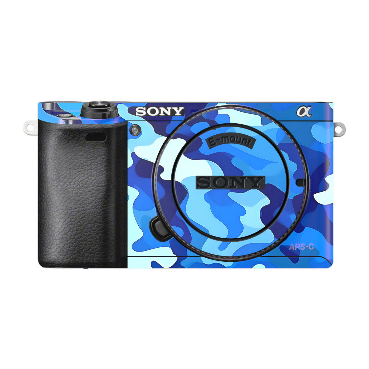 Arctic Blue Camo Pattern Sony A6300 Camera Skins