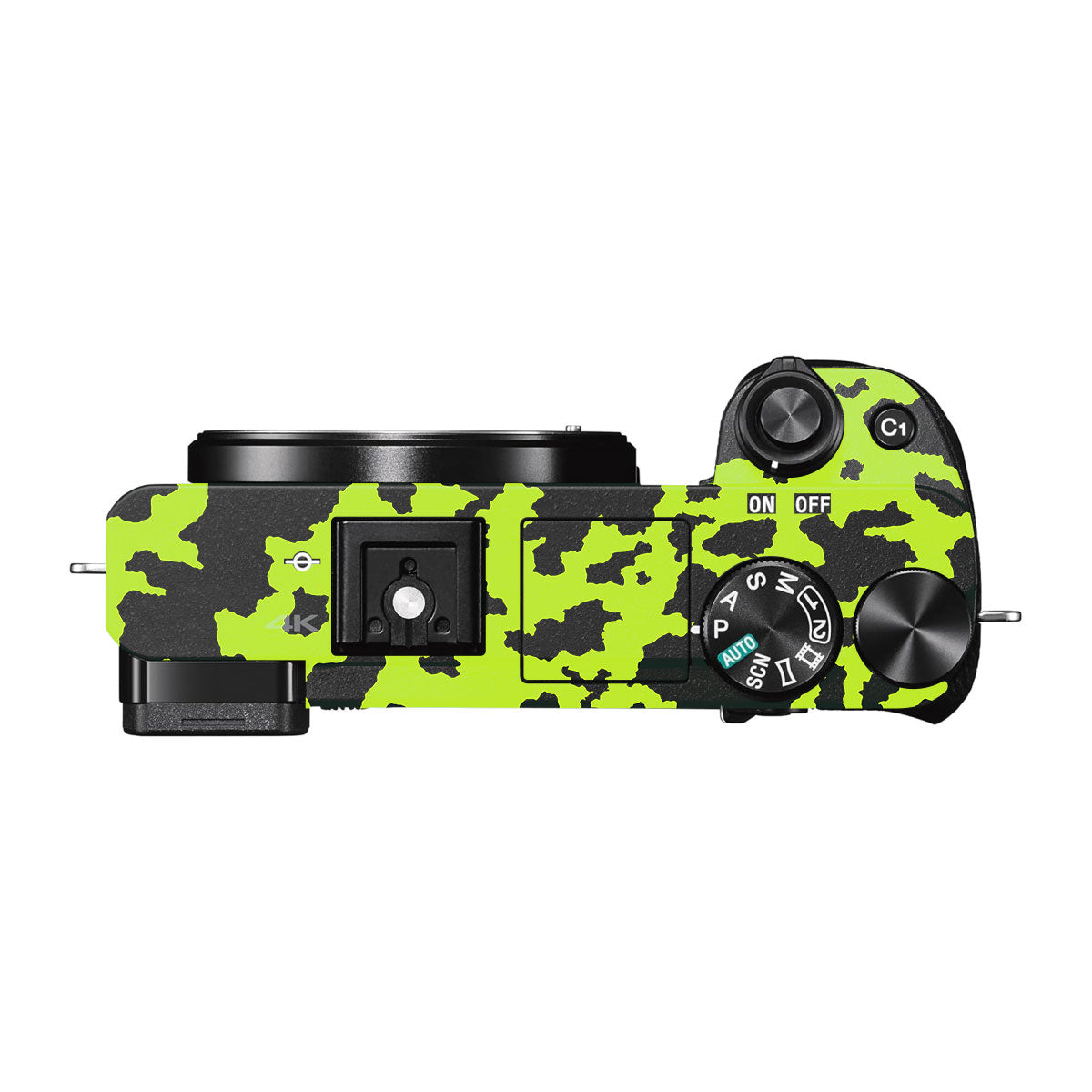 Neon Green Splatter Sony A6300 Camera Skins