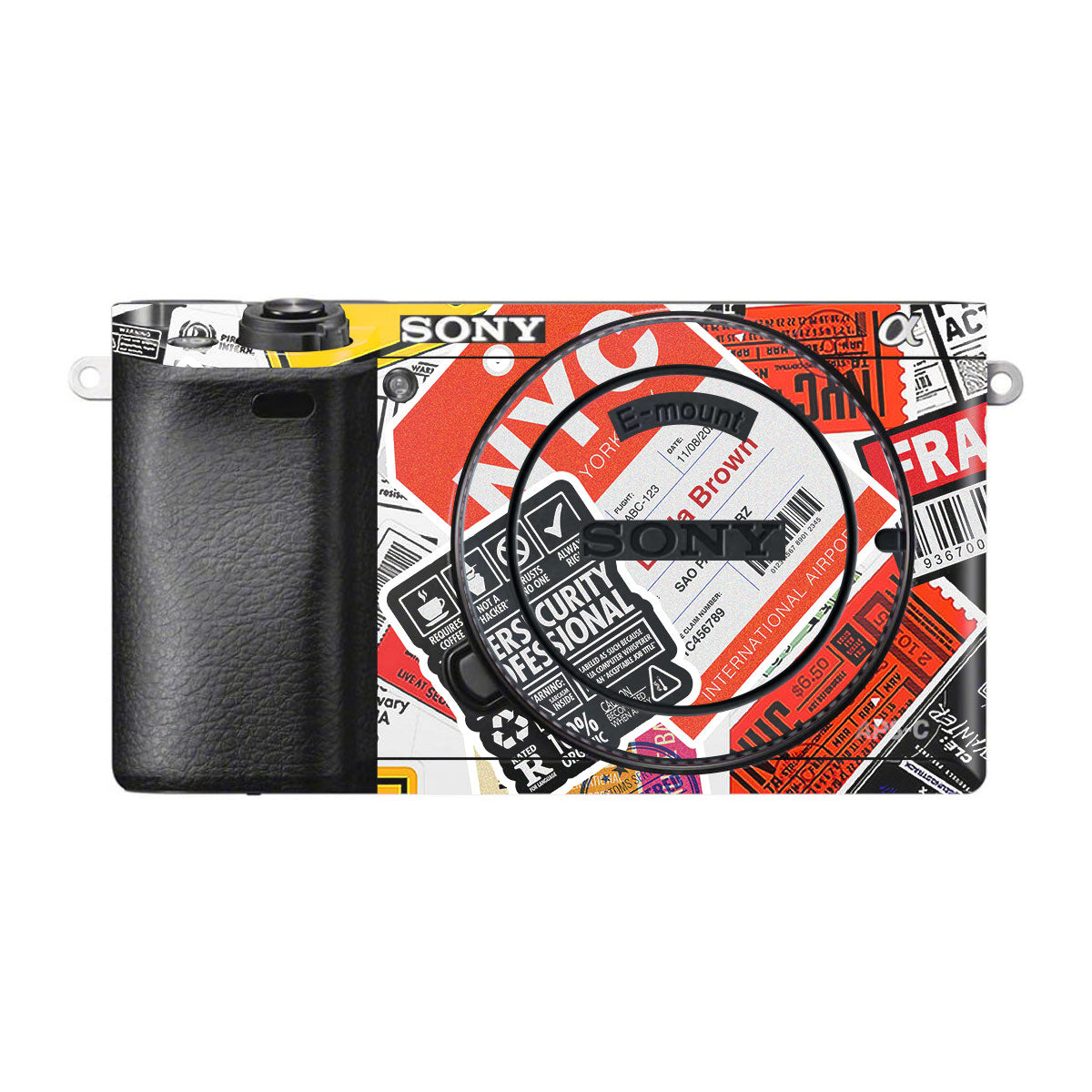 Tech Aesthetic Sticker Collage Sony A6300 Camera Skins