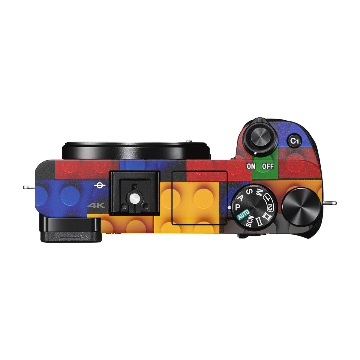 Colorful LEGO Brick Wall Pattern Sony A6500 Camera Skins