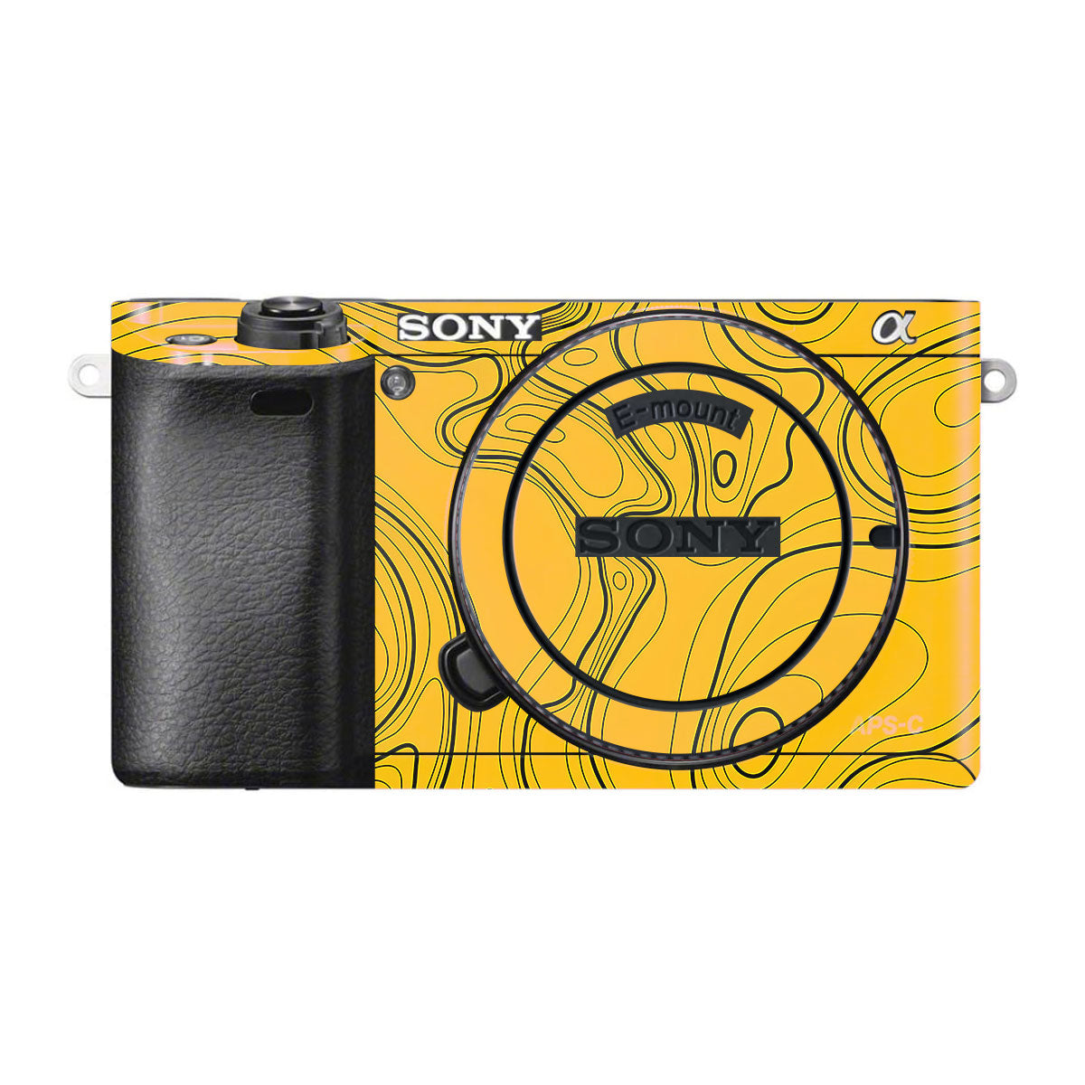 Topographic Map Pattern Sony A6500 Camera Skins