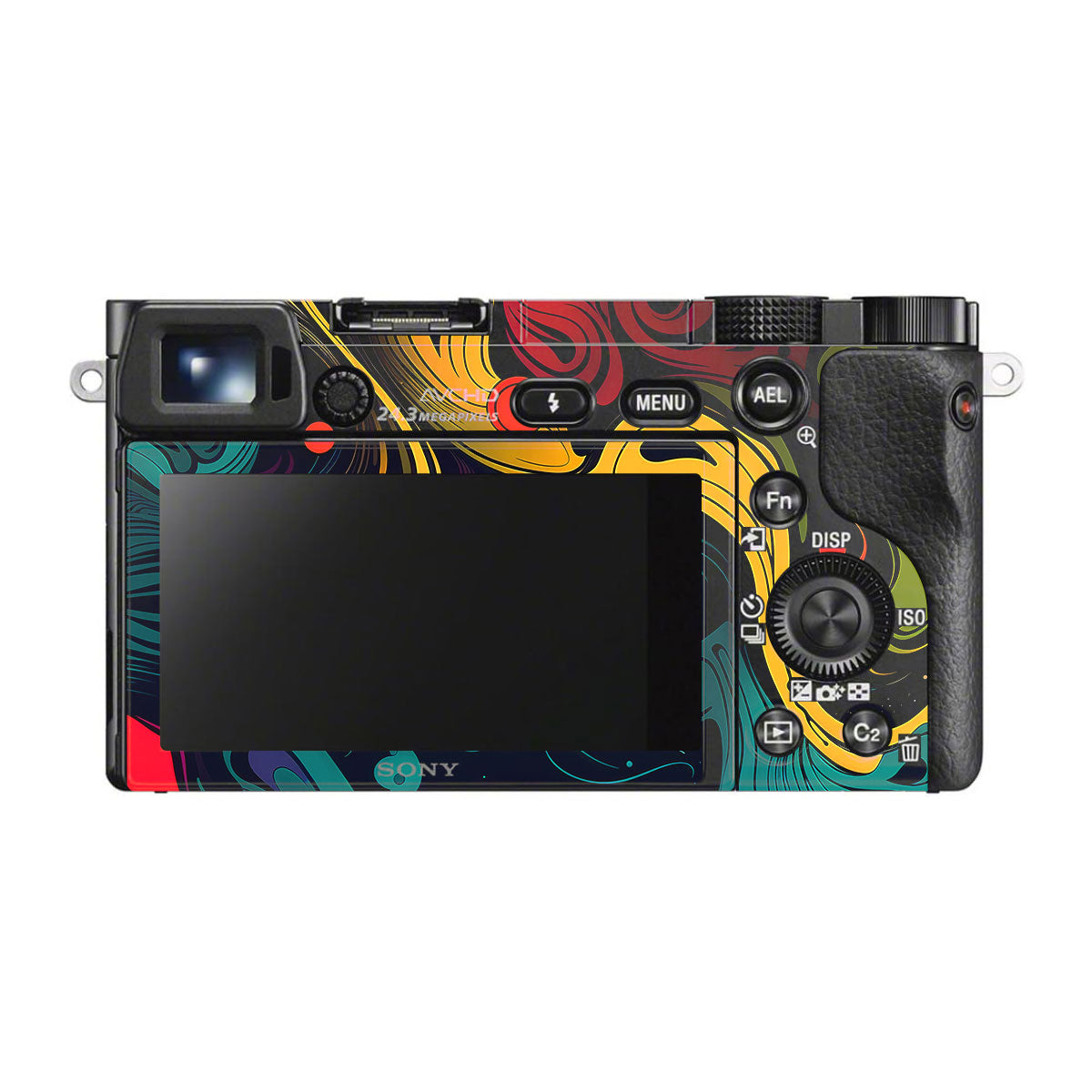 Psychedelic Color Swirl Sony A6500 Camera Skins