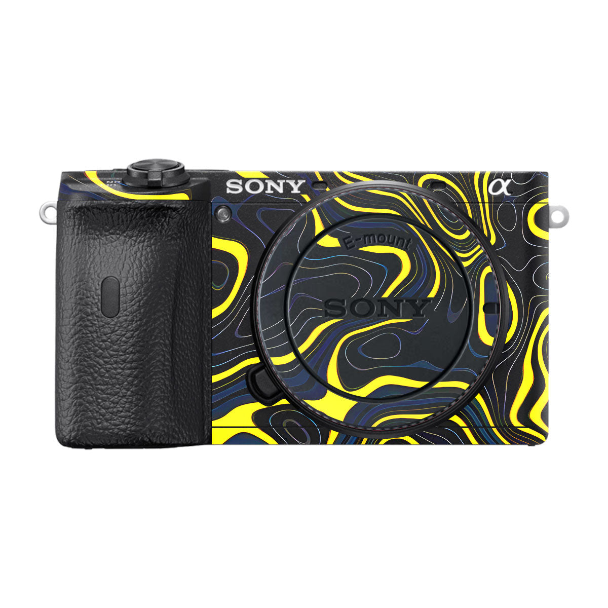 Neon Lava Contours Sony A6600 Camera Skins