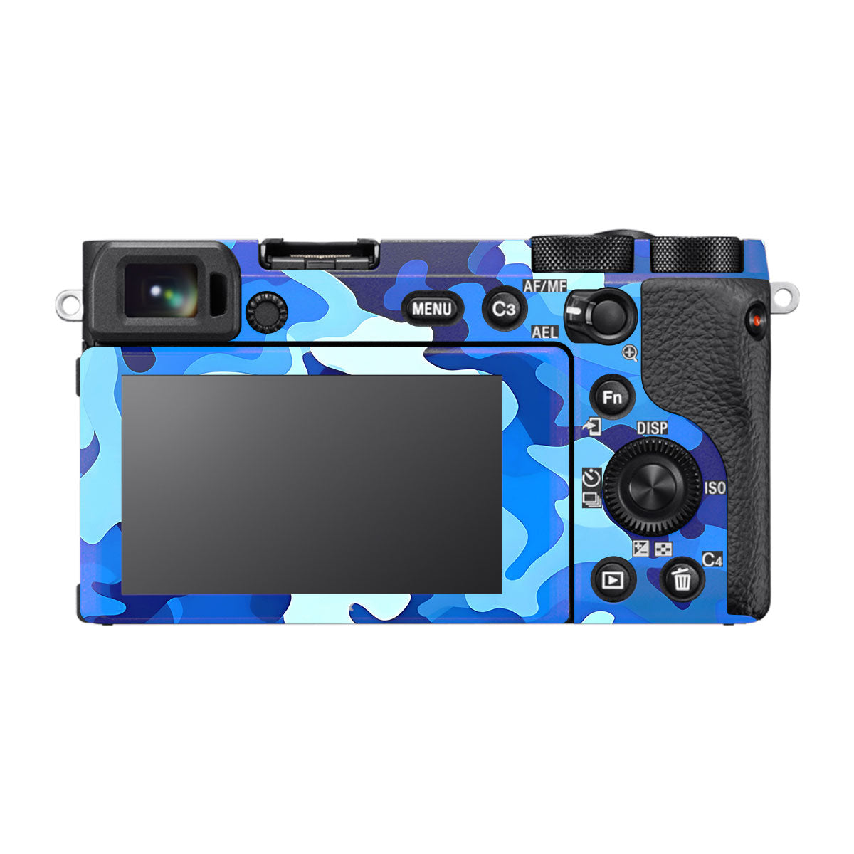Arctic Blue Camo Pattern Sony A6600 Camera Skins