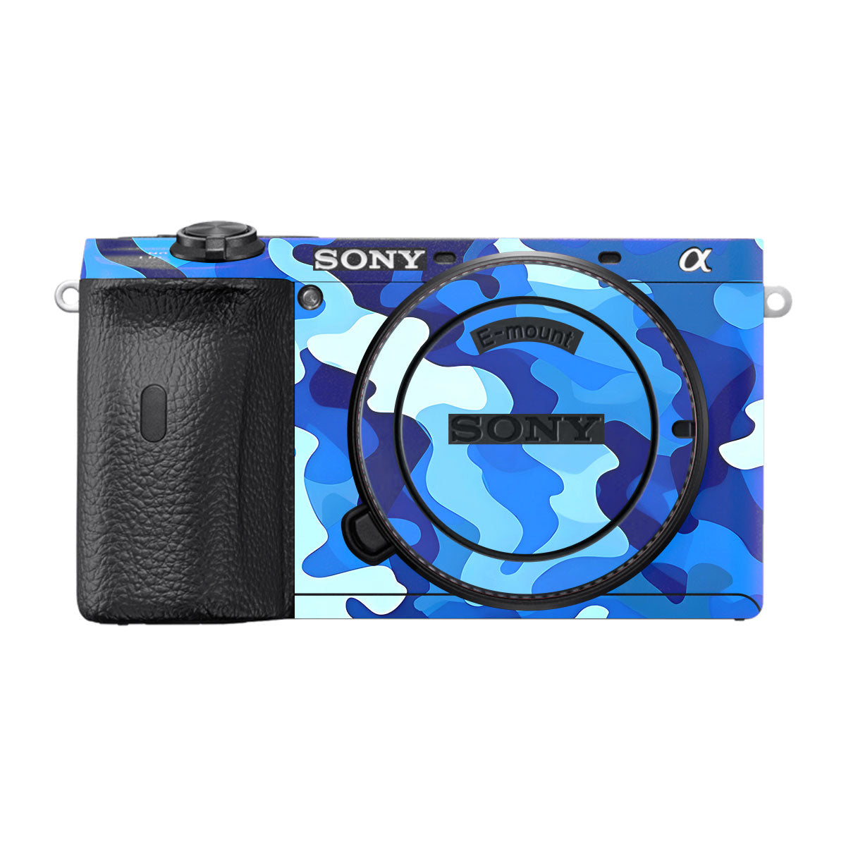 Arctic Blue Camo Pattern Sony A6600 Camera Skins