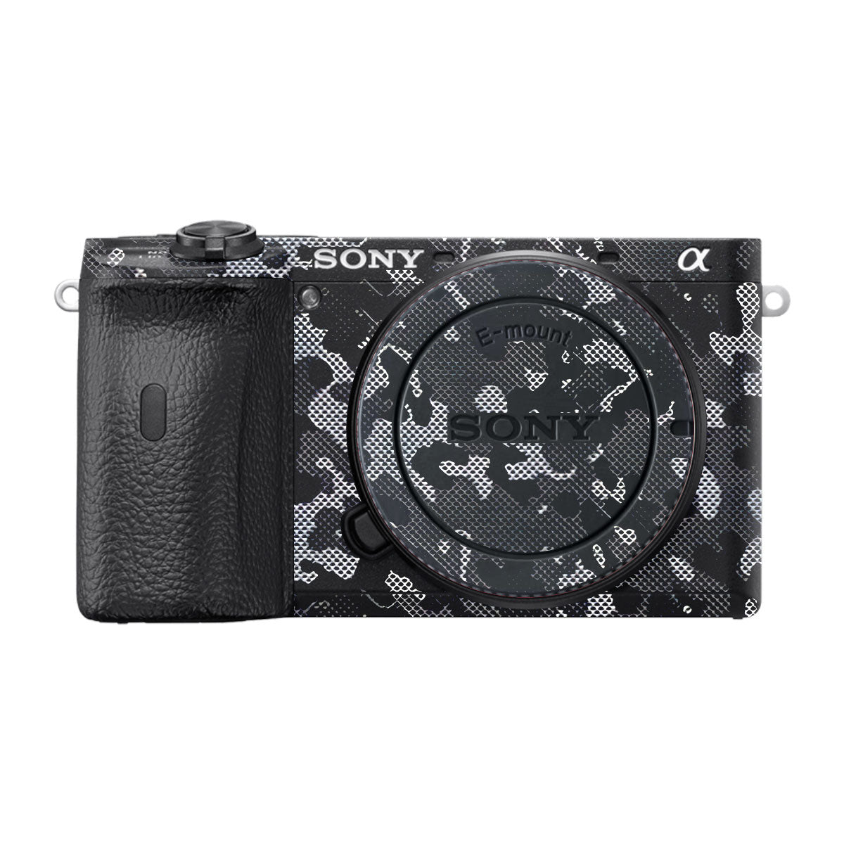 Stealth Grey Camo Sony A6600 Camera Skins