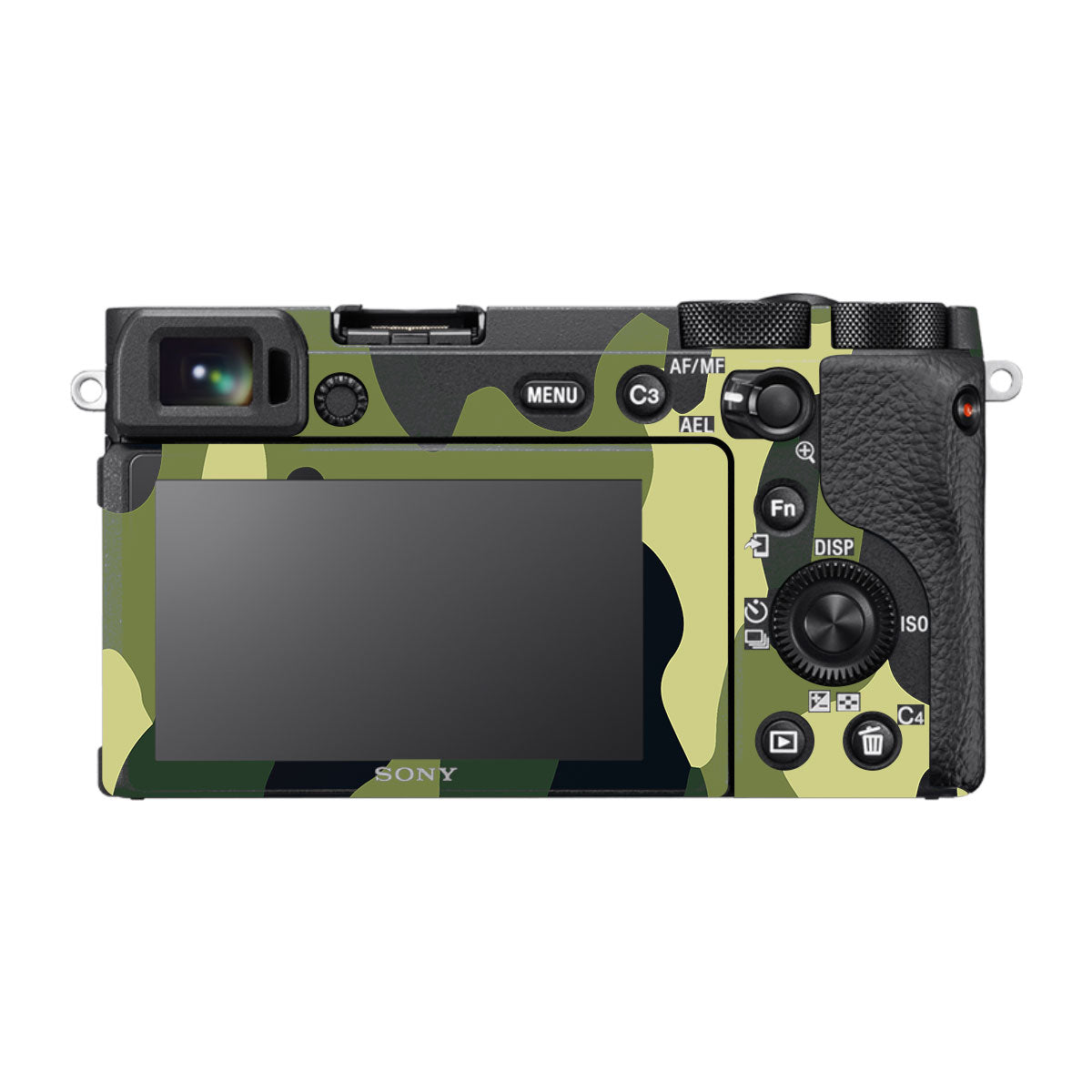 Forest Green Camo Sony A6600 Camera Skins