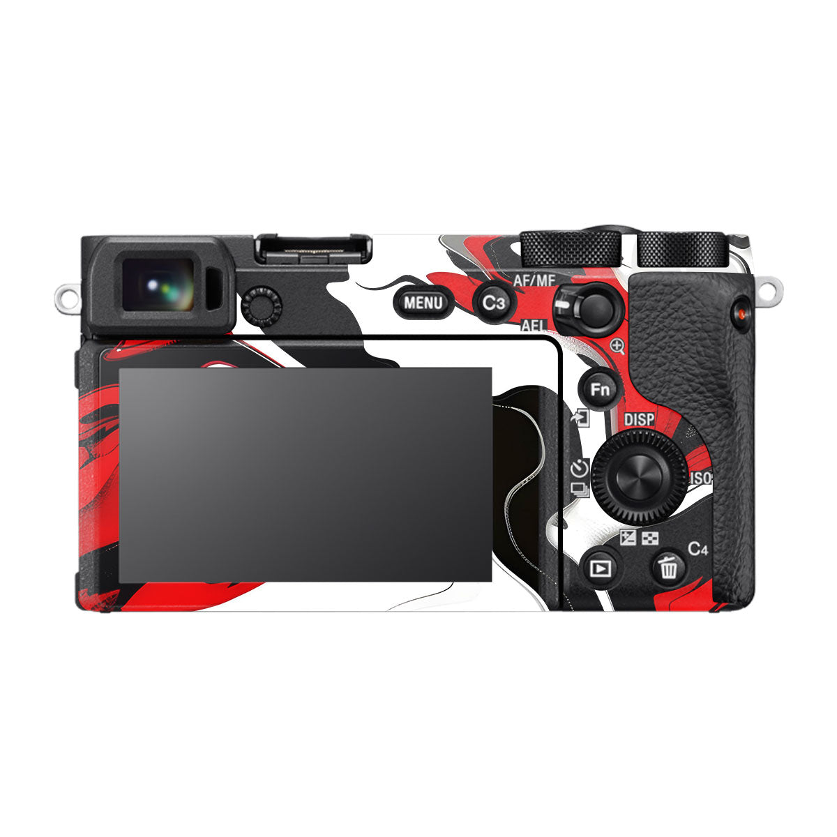 Scarlet and White Motion Sony A6600 Camera Skins