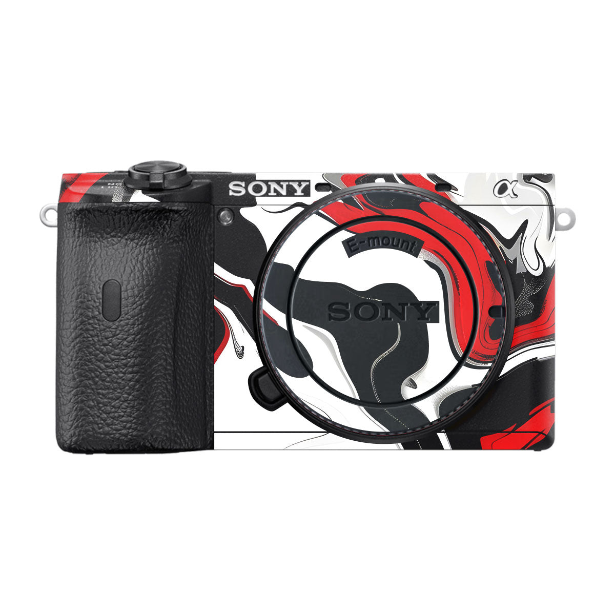 Scarlet and White Motion Sony A6600 Camera Skins